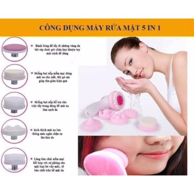 Máy rửa mặt massage 5in 1 TN