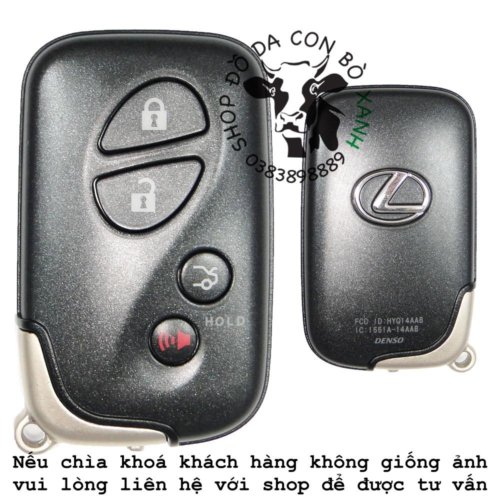 Bao da dành cho Chìa Khoá Ép Phom Lexus handmade da thật (Lexus RX, GX, LX, ES...) 001e