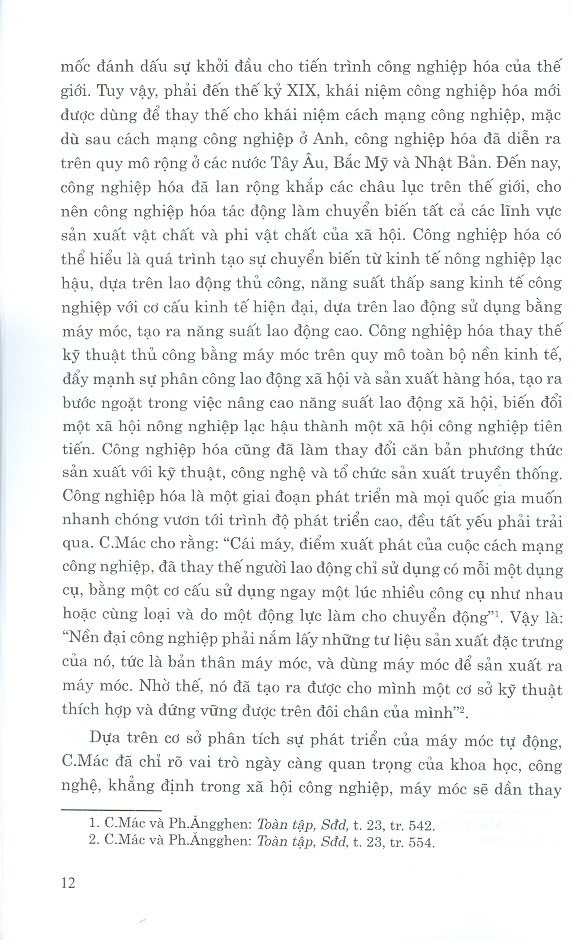 Công Nghiệp Hóa, Hiện Đại Hóa Với Quá Trình Phát Triển Lực Lượng Sản Xuất Trong Cách Mạng Công Nghiệp 4.0 Ở Việt Nam Hiện Nay (Sách Chuyên Khảo)