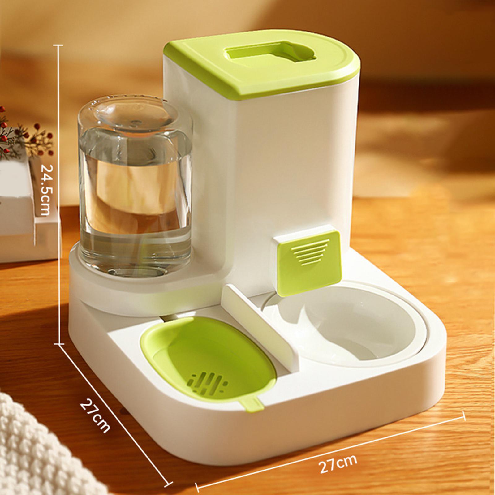 Automatic Dog Cat Feeder Feeder and Waterer Set Drinker Feeder Kitten Pet Supplies Travel Feeder and Water Dispenser Water Drinking Bowl