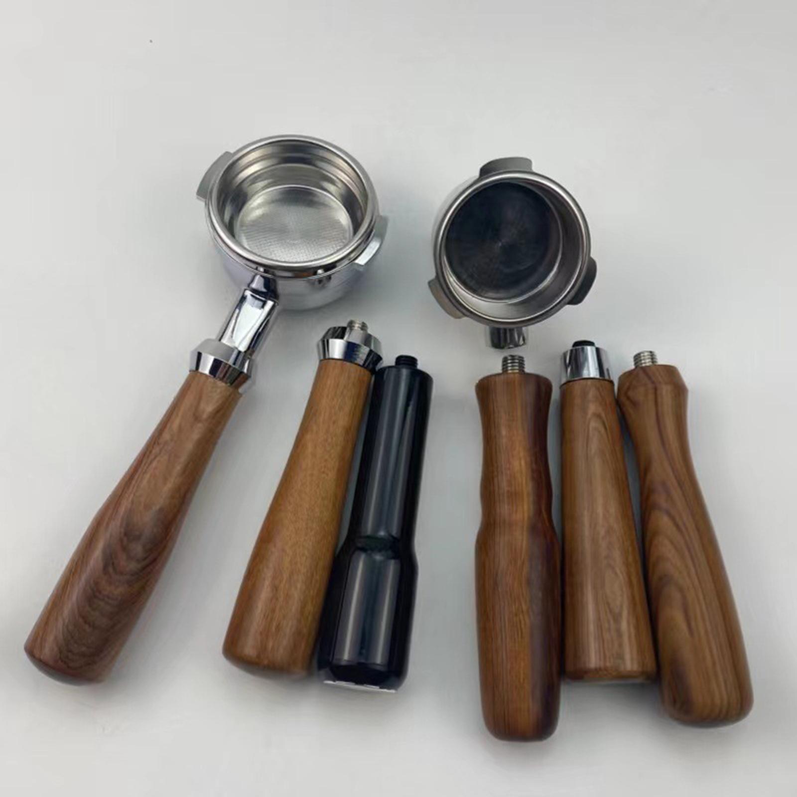 Professional Portafilter Handle Replacement Part Wooden for Coffee Machine