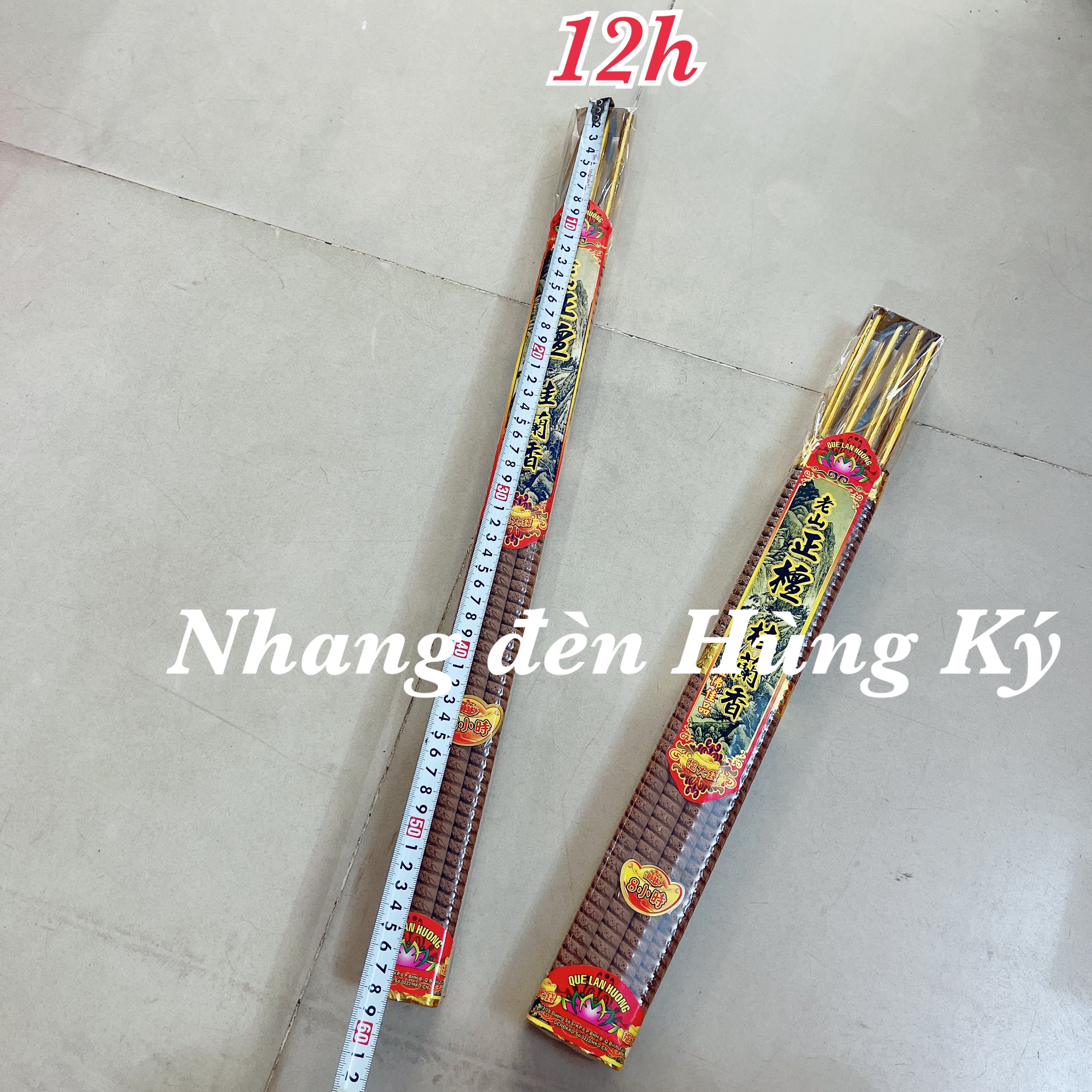 Combo 2 bó Nhang thơm 12 tiếng Quế Lan Hương cao 6 tấc