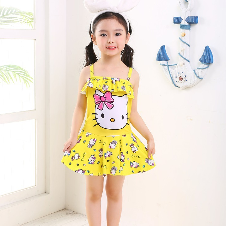 Đồ Bơi Bé Gái Họa Tiết Mèo Xinh BBO14 MayHomes Cute Babygirl Swimsuit