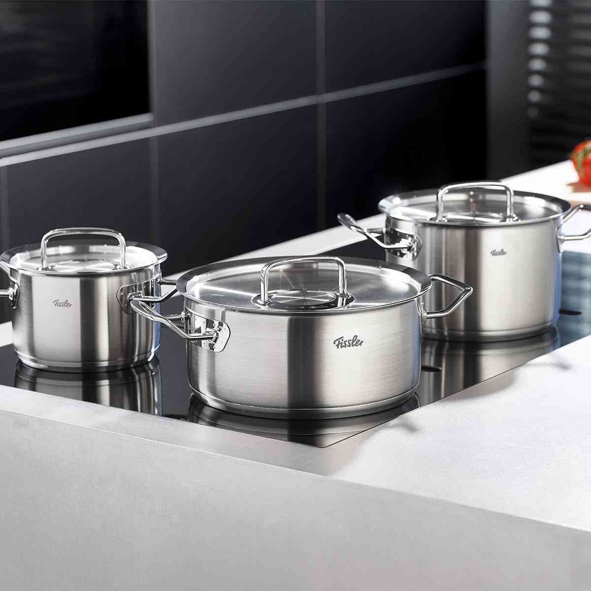 Bộ nồi 5 món Fissler OPC2 Original-Profi Collection cao cấp nắp inox, hàng chính hãng 100% sản xuất tại Đức.