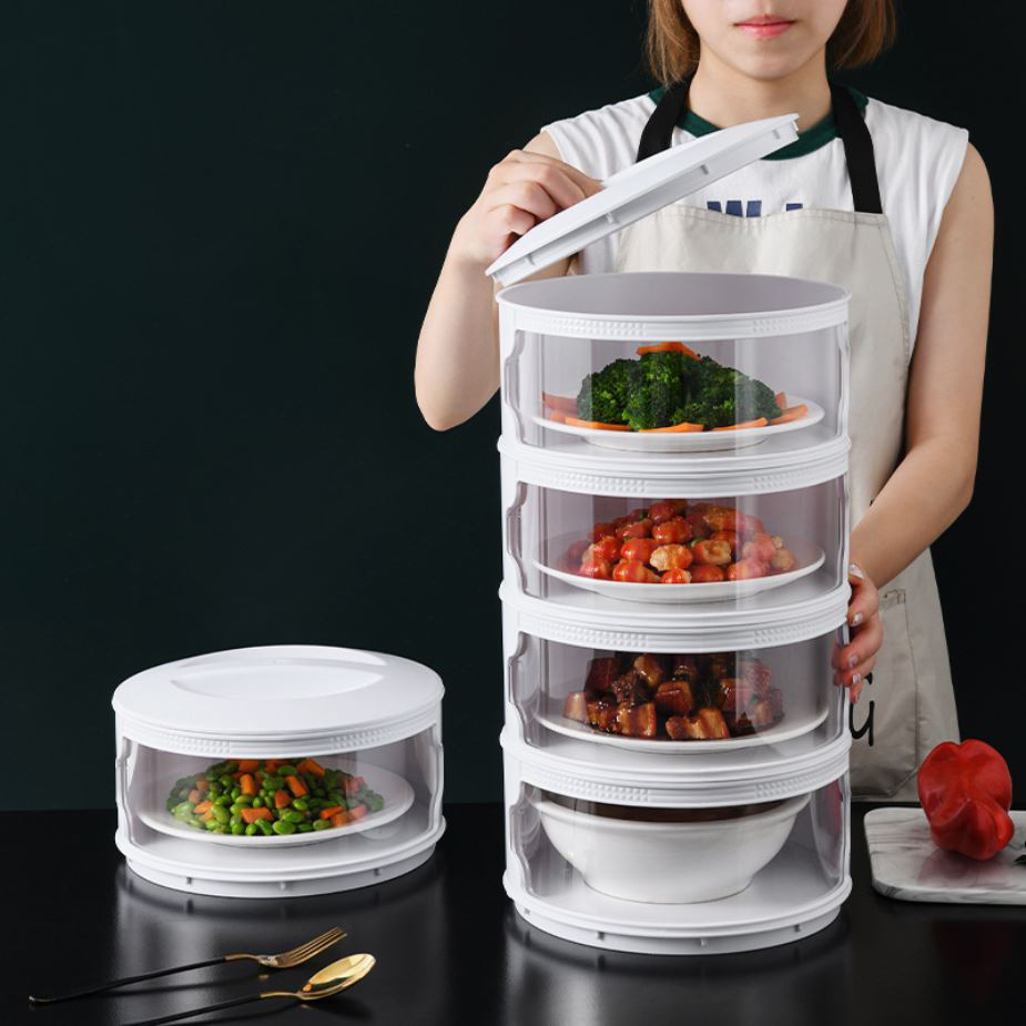 Lồng bàn giữ nhiệt 5 tầng đa năng - lồng bàn giữ nhiệt thực phẩm - hộp đựng đồ ăn chống bụi, côn trùng - lồng bàn đậy thức ăn giữ nhiệt nhiều tầng - hộp đựng thức ăn