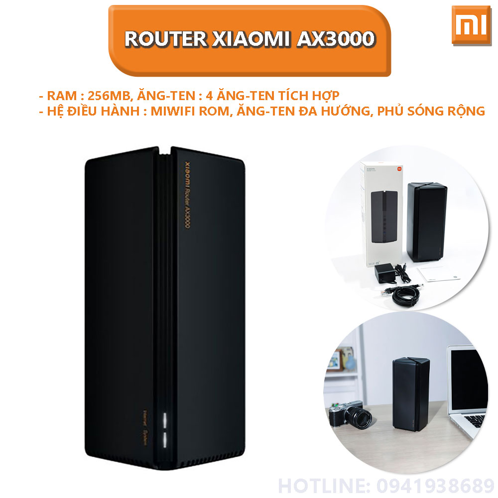 Router Xiaomi AX3000 RA80 - Hàng nhập khẩu