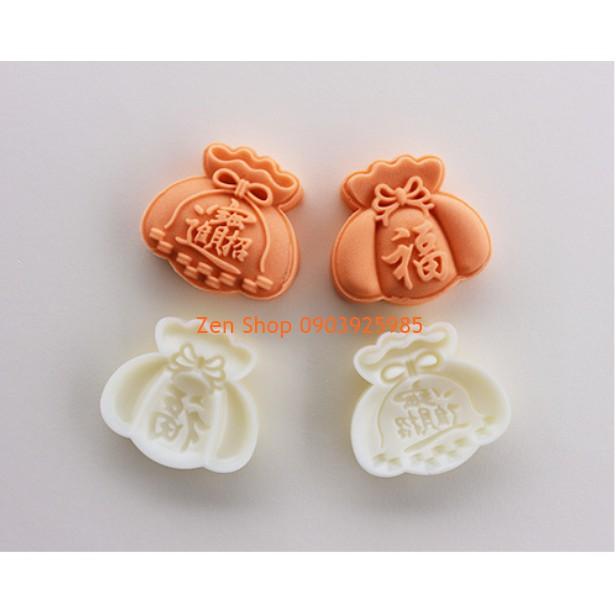 KHUÔN TRUNG THU 65G - 2 MẶT TÚI MAY MẮN