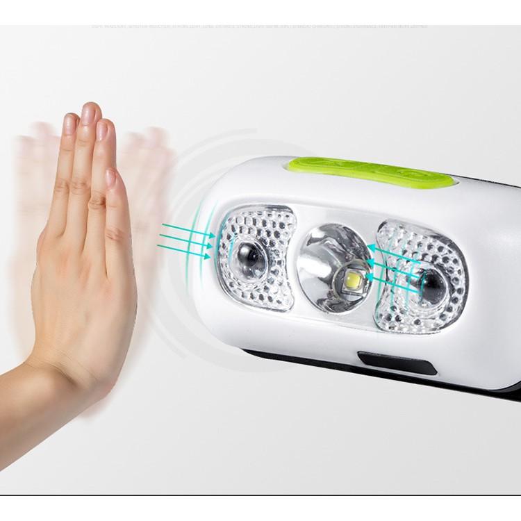 Đèn pha led đội đầu siêu nhẹ chống nước ,cảm biến hồng ngoại chất lượng 698