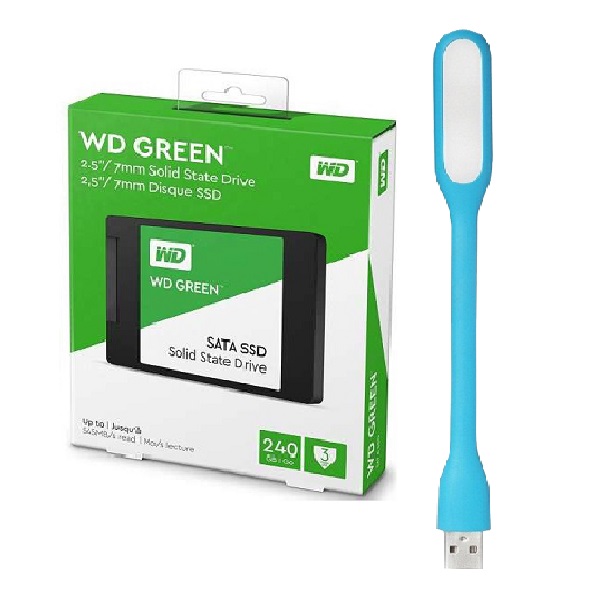 Ổ Cứng SSD WD Green 240GB 3D NAND - WDS240G2G0A - Hàng Chính Hãng + Tặng Đèn Led