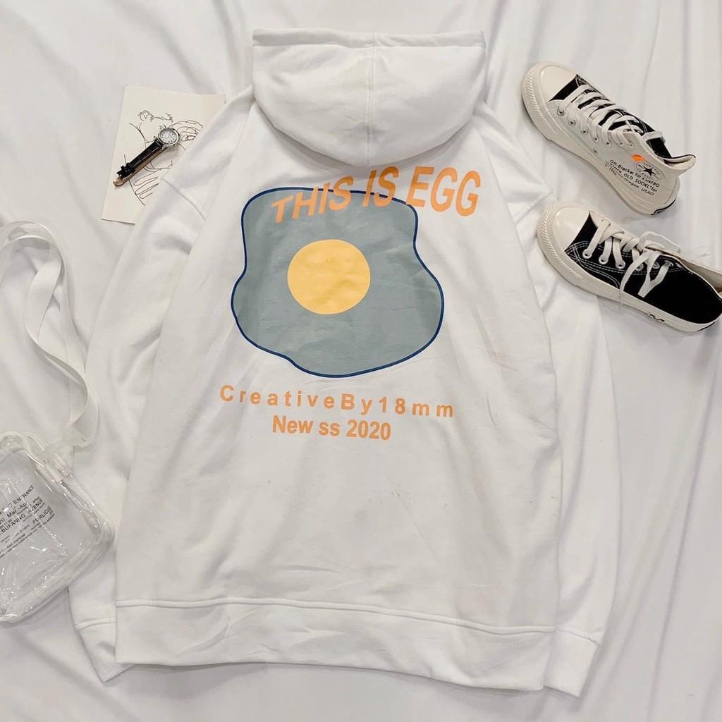 Áo Khoác Hoodie Nỉ Ngoại EGG 2 Màu