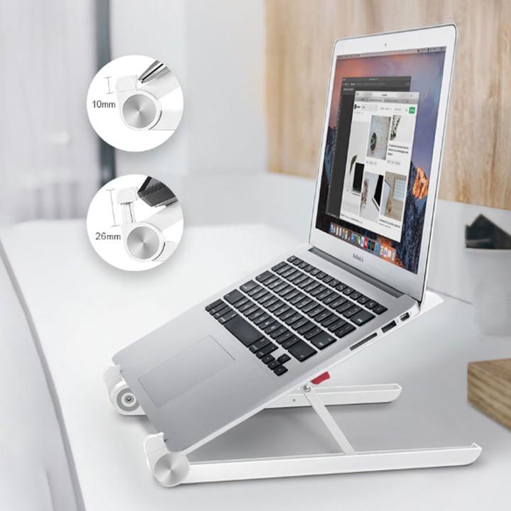 Gía kệ đỡ laptop macbook tản nhiệt nhỏ gọn tiện lợi thông minh dễ di chuyển - Hàng chính hãng