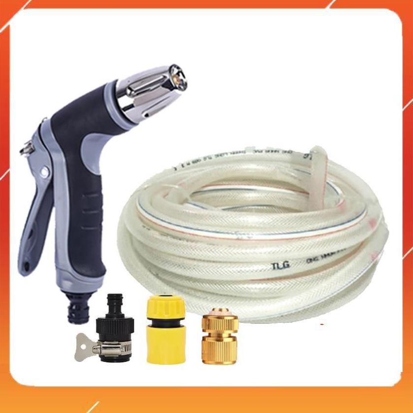 Bộ dây và vòi xịt rửa xe tưới cây tăng áp 15M 206817