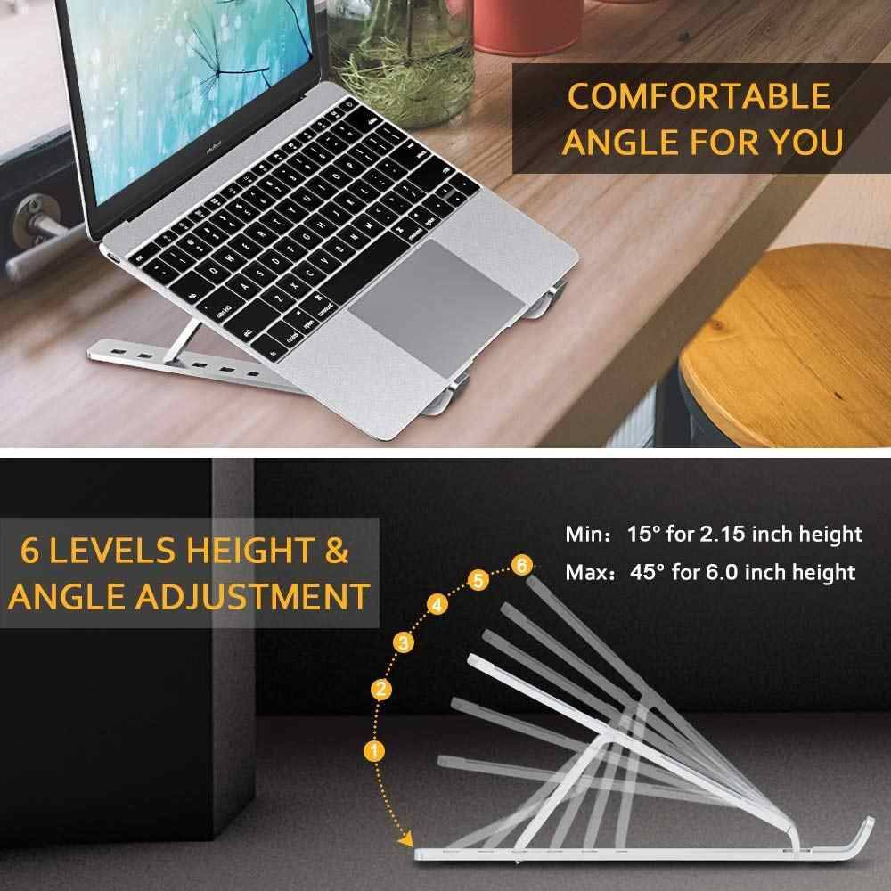 Stand/ Đế Nhôm Tản Nhiệt Dành Cho Macbook, Laptop Có Thể Gấp Gọn Và Điều Chỉnh 6 Nấc Độ Cao