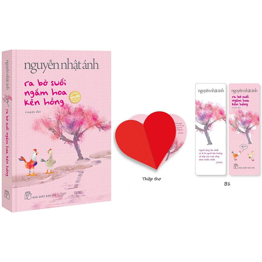 Sách Ra Bờ Suối Ngắm Hoa Kèn Hồng - Tặng Kèm Bookmark Bồi Hai Mặt + Thiệp Trái Tim In Bài Thơ Của Tác Giả