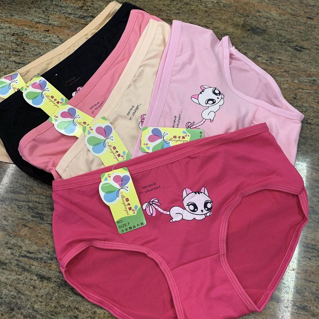Quần lót nữ họa tiết hoạt hình ngộ nghĩnh