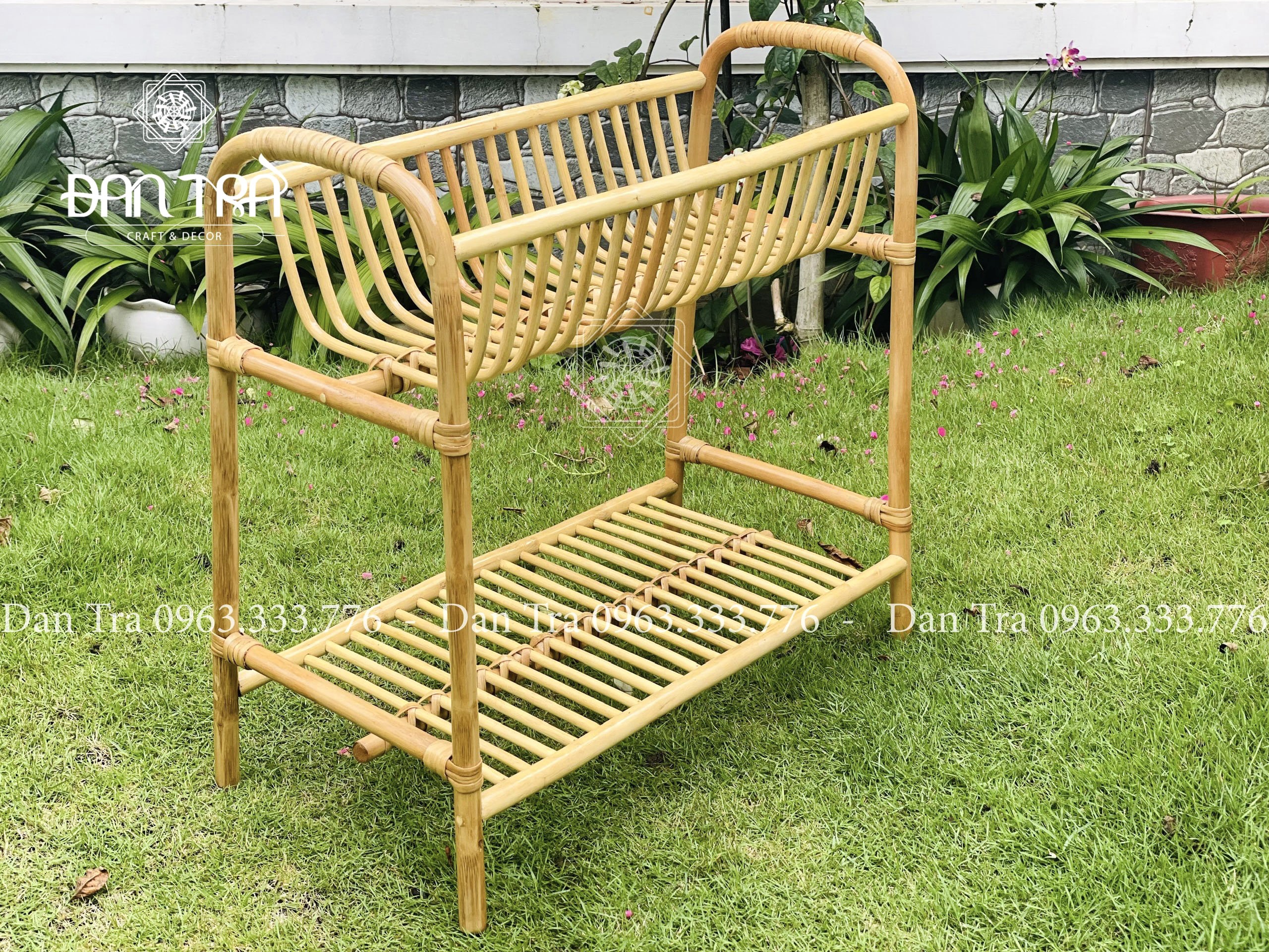 Kệ Mây Đựng Giày Dép Đan Trà - Kệ Mây Decor Phòng- Kệ Mây Nhẹ Nhàng, Nhỏ Gọn-Nội Thất Decor ĐAN TRÀ