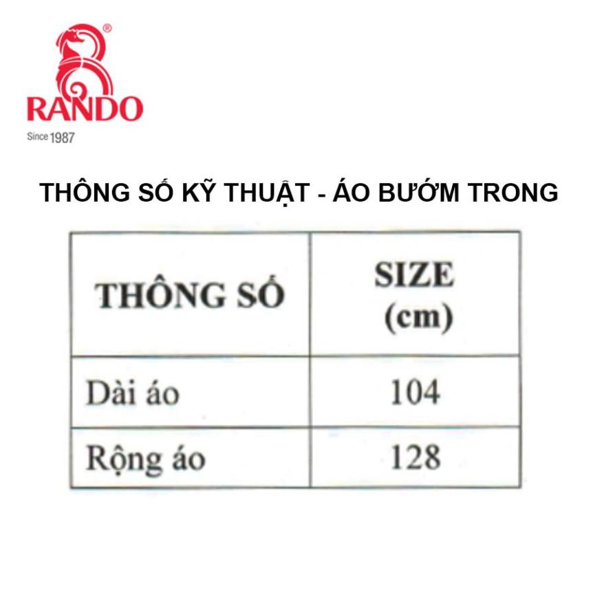 Áo Mưa Choàng Cánh Dơi RANDO Cao Cấp Chính Hãng Nhựa Trong Suốt Không Thấm Nước Thời Trang Giá Sỉ BUOMTRONG