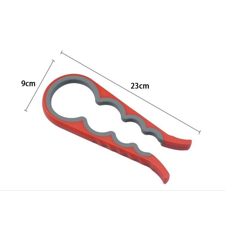 Household Kitchen 4 in 1 Opener Non-slip Twist Cap Bottle Cap Launcher Opener For Cans Kichen Tool Easy Open Can