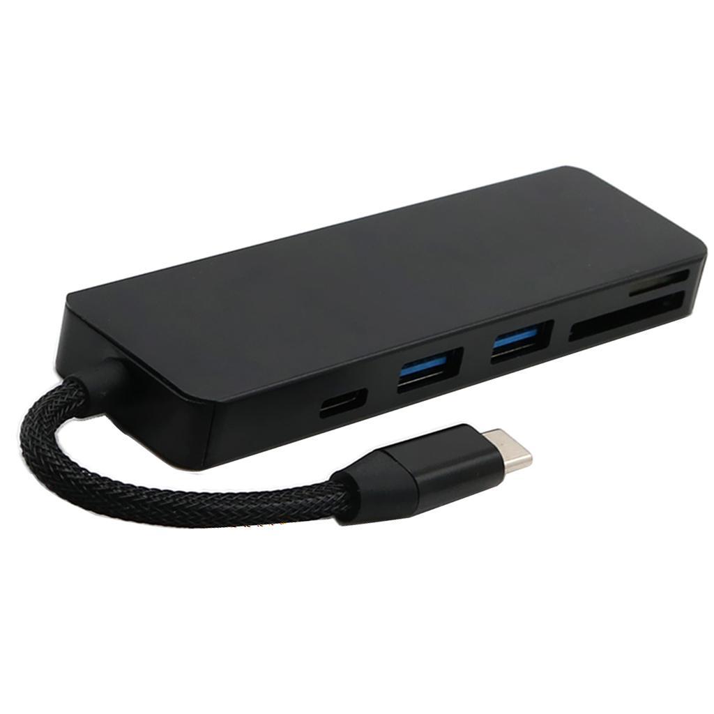 Multi-function 5 in 1 USB Hub Adapter /TF Reader