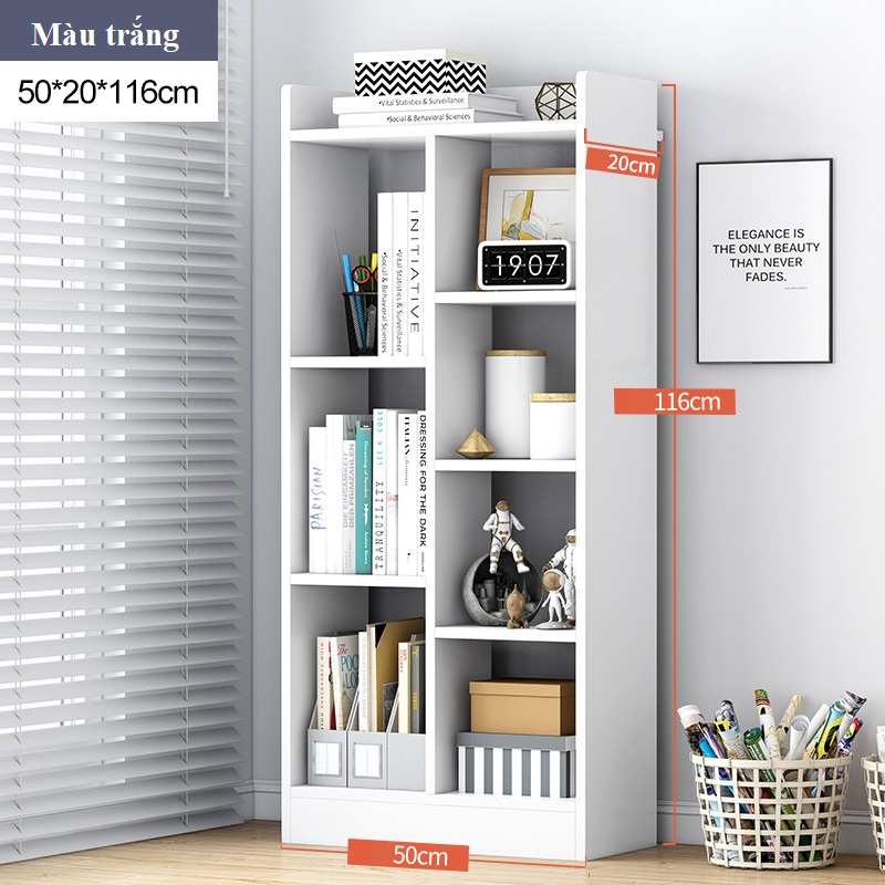 Kệ Tủ Sách Gỗ Đa Tầng Để Sàn BT38 SPEVI - Gỗ Công Nghiệp MDF Phủ Melamine Chống Trầy Xước , Dễ Vệ Sinh Và Chống Thấm Nước, Phần Đế Thiết Kế Cao Giúp Bảo Vệ Đồ Dùng