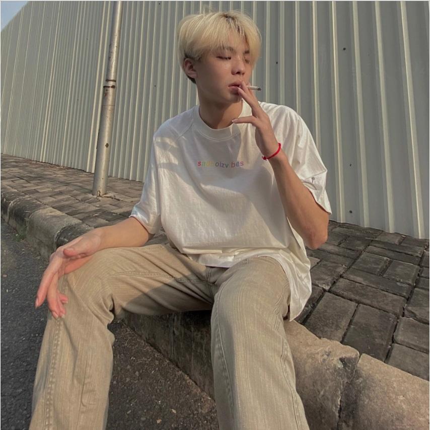 Áo thun unisex tay lỡ Sadboiz Sad Boiz 7 màu SADBOIZ SADBOIZVIBES || Hany shop