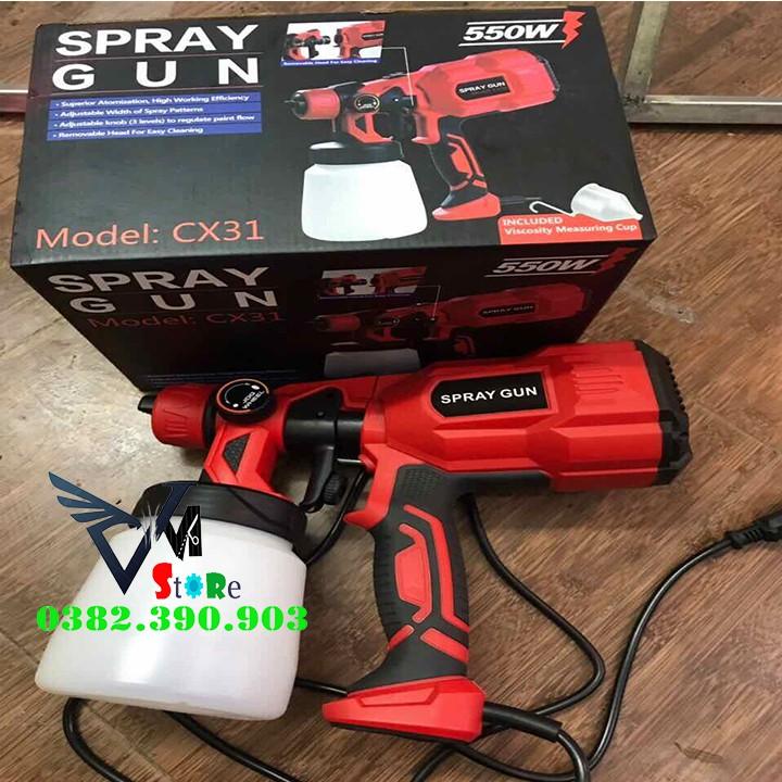 Máy phun sơn điện cầm tay - máy phun sơn điện 550w