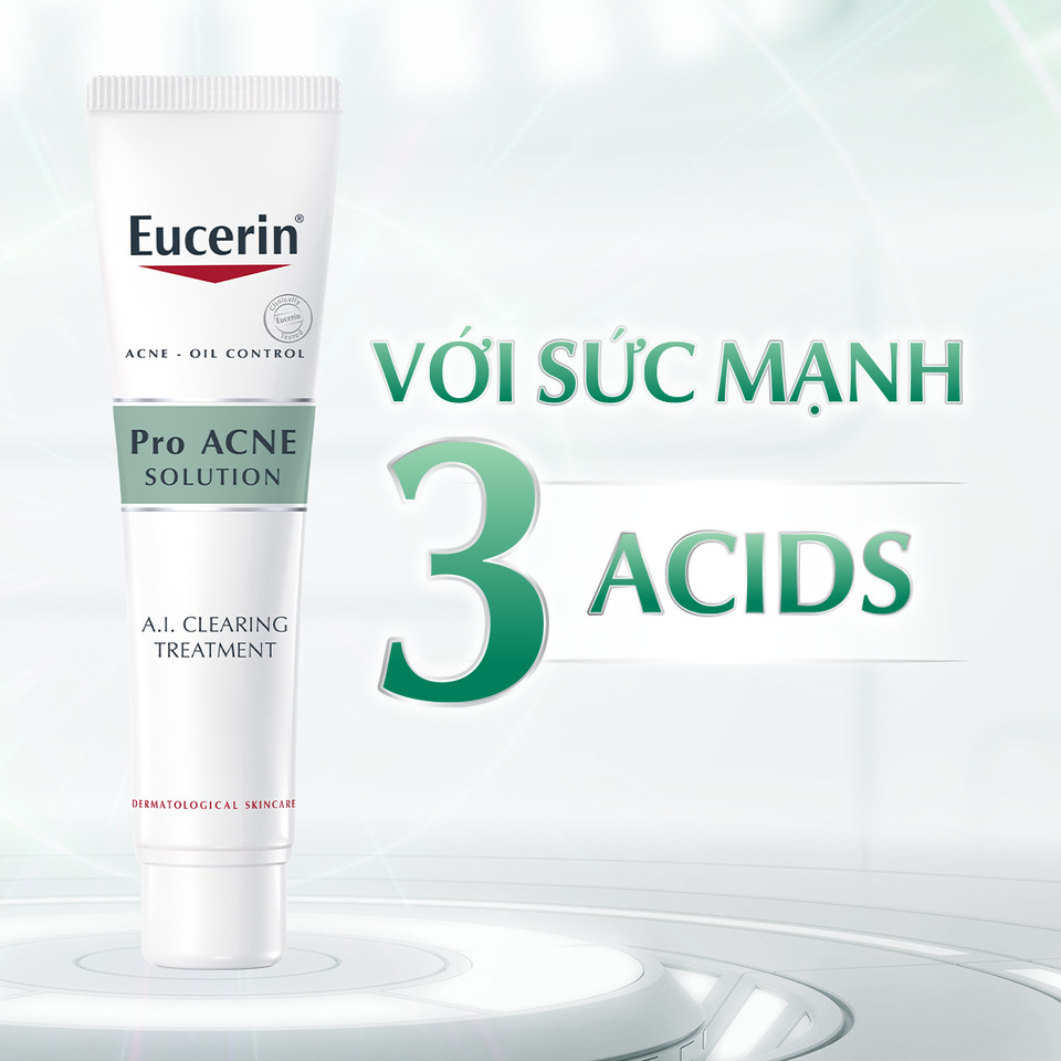 Gel giảm mụn sau 1 tuần Eucerin Pro Acne A.I. Clearing Treatment 40ml