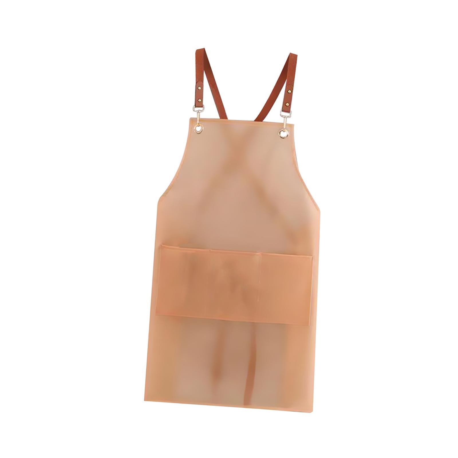 Cooking Apron Chef Apron Gardening Apron Oil Bib Apron for Cosmetology, Coffee Shop Sturdy Adjustable Straps Paint Apron Serving Apron