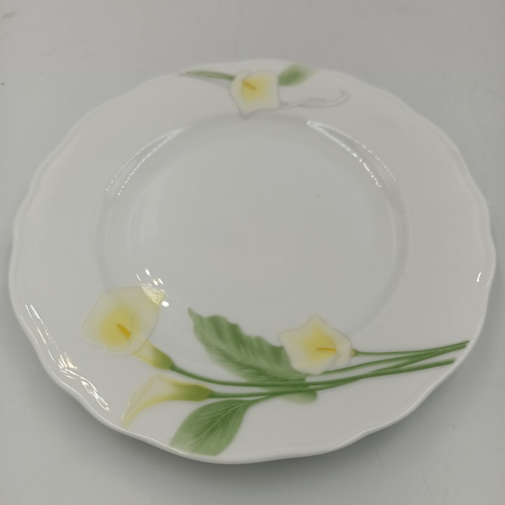 Đĩa Sứ Hoa Vàng Hàng Nhập Khẩu Cao Cấp