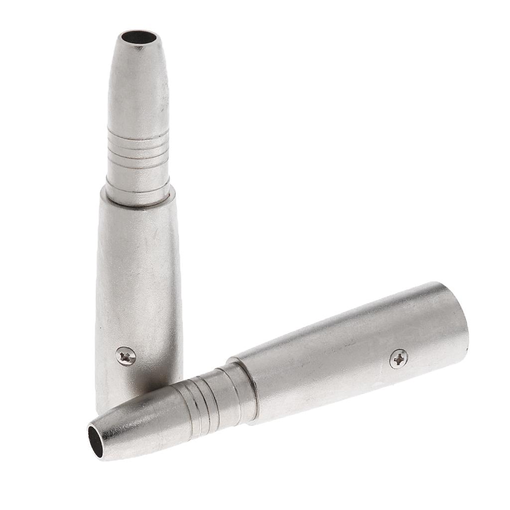 Stereo 6.35mm/6.5mm to XLR Audio Jack Plug Adapter for Microphone Mixer Speaker