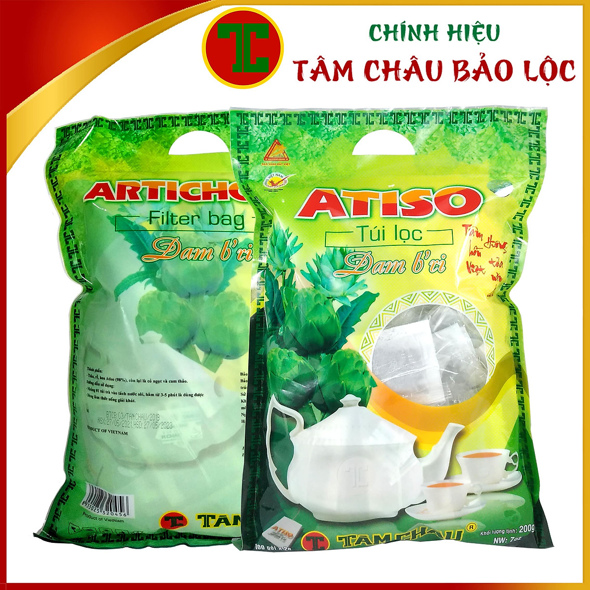 Trà Atiso Tâm Châu cao cấp gói 200gr