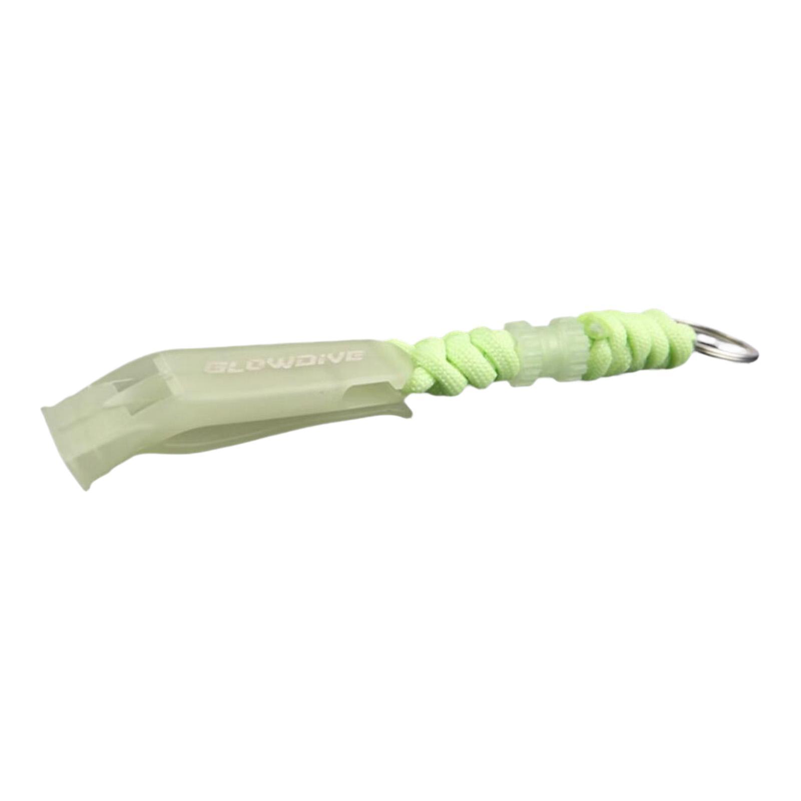 Scuba Diving Whistle Loud Sound Camping with Lanyard and Rings Glow in The Dark Whistle for Kayaking, Snorkeling, Game Event, Hiking