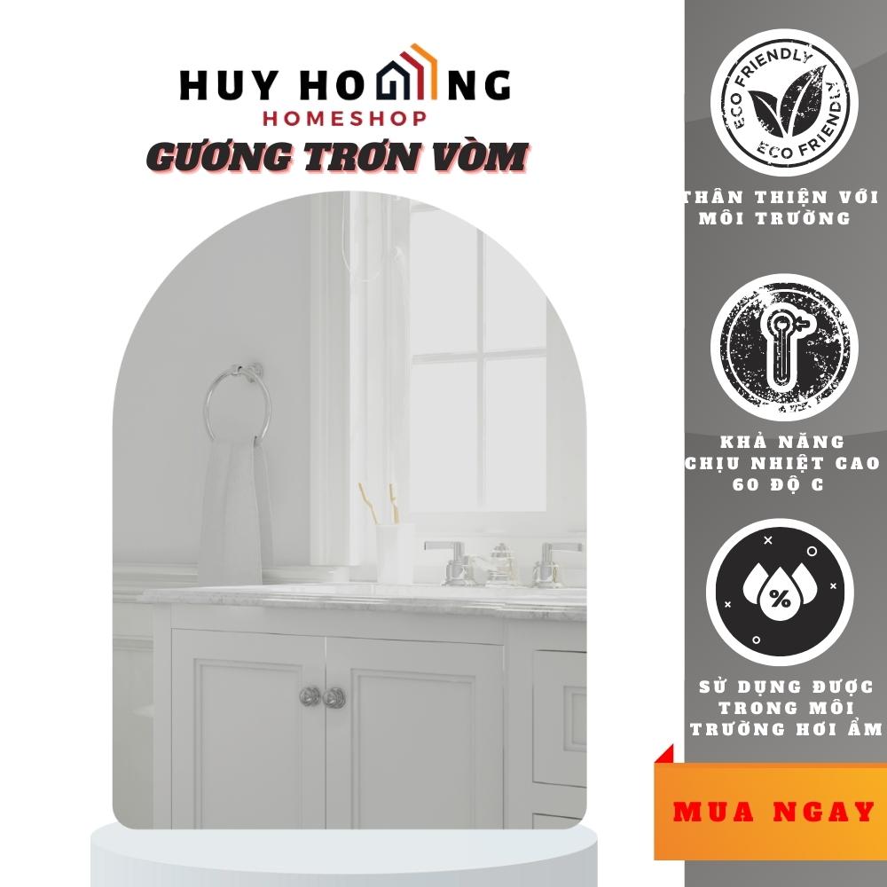 Gương trơn hình vòm mài cạnh đứng GLSMIRROR-S00A10