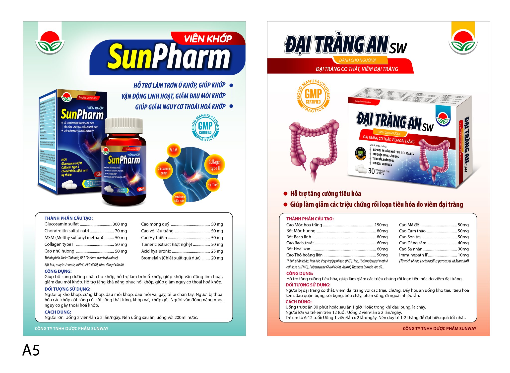 Viên khớp Sunpharm Sunway, hộp 30v, cải thiện vận động của hệ xương khớp