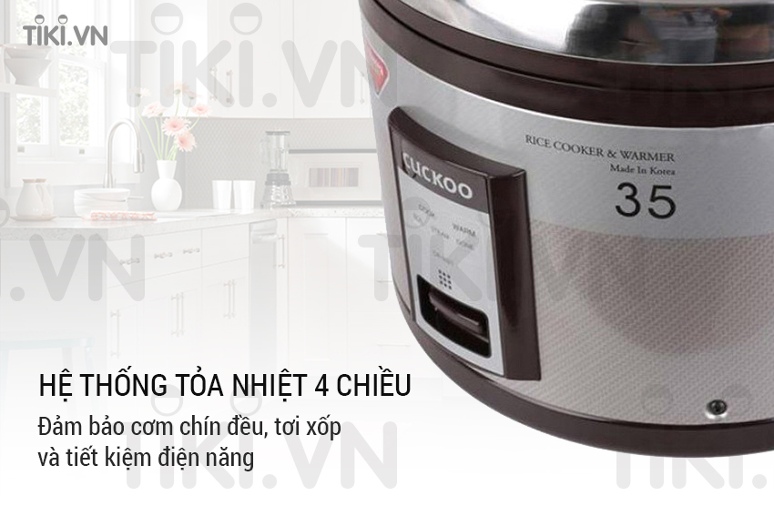 Nồi Cơm Điện Nắp Gài Cuckoo CR- 3521 - 6.3L - Hàng Chính Hãng
