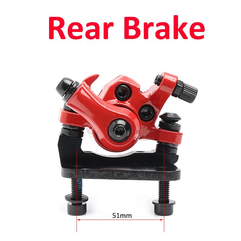 Phanh đĩa cơ học cho Kugoo M4 Sổ xe điện phía trước và Đĩa phía sau Rôto bên phải bao gồm miếng phanh Color: Brake adapter