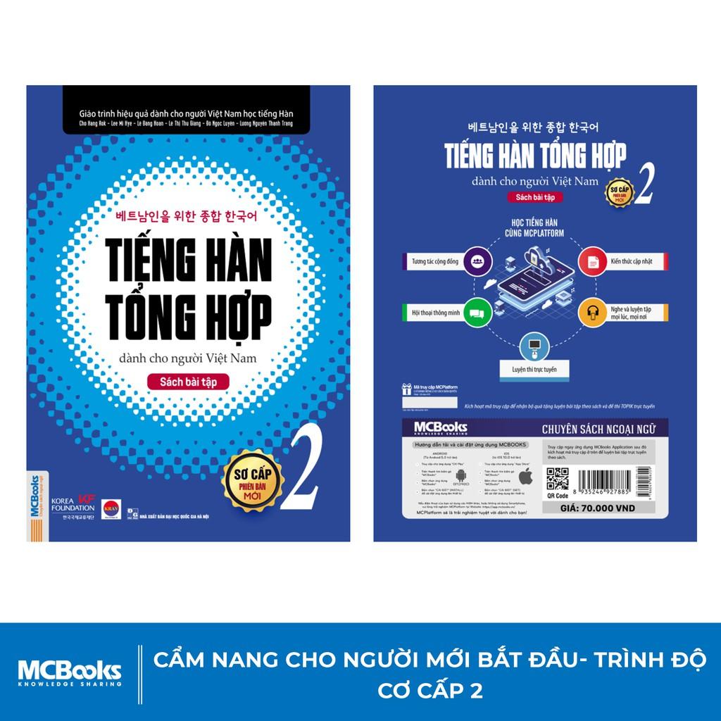 Sách - Tiếng Hàn Tổng Hợp Dành Cho Người Việt Nam - Sách Bài Tập Sơ Cấp 2 Giải Thích Chi Tiết