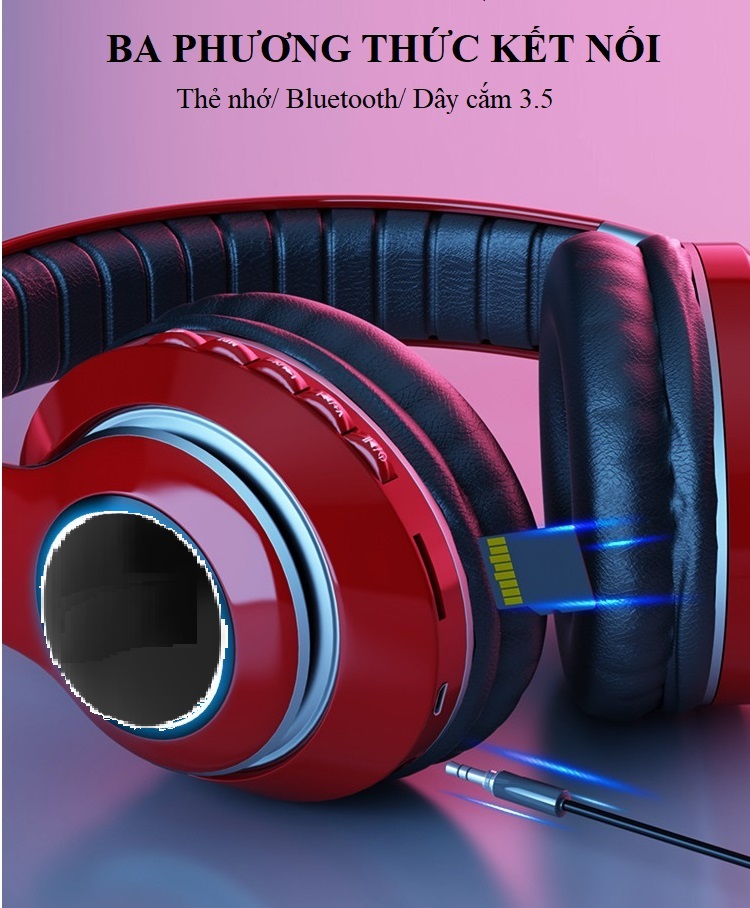 Tai Nghe Bluetooth Thể Thao Music N13 - Hỗ Trợ Nghe Qua Dây Cắm 3.5mm và Thẻ Nhớ - Hàng Nhập Khẩu