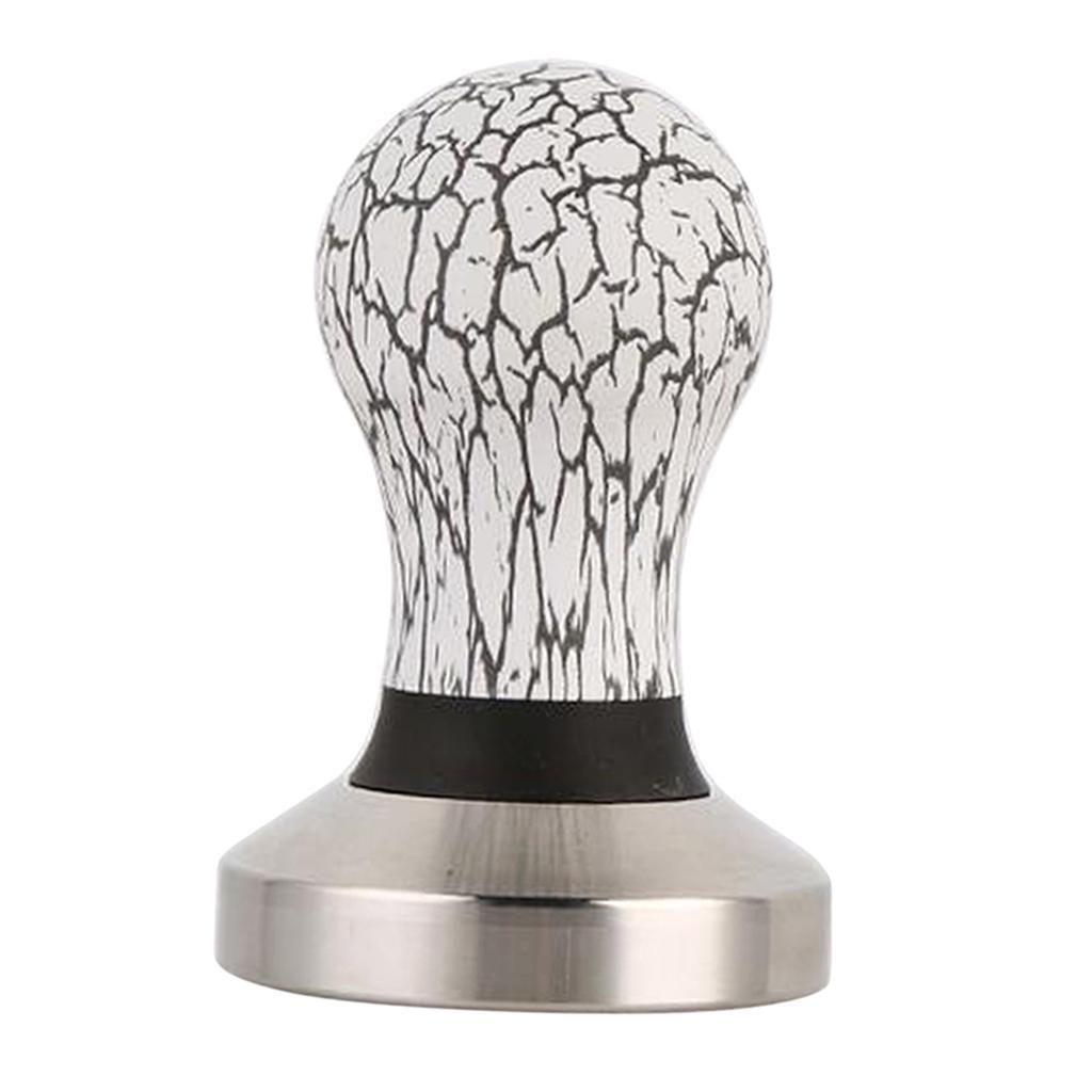 Stainless Steel Coffee Tamper Machine Espresso Press Flat Base 58mm Dia.
