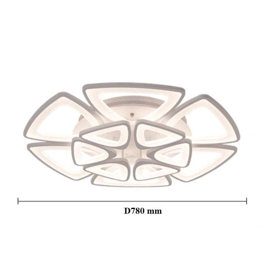 Đèn trần STYLE  3 chế độ ánh sáng hiện đại - kèm bóng LED chuyên dụng và điều khiển từ xa