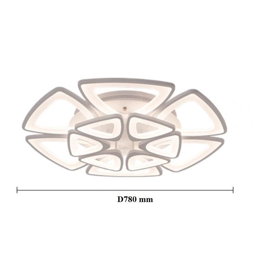 Đèn trần STYLE 3 chế độ ánh sáng hiện đại - kèm bóng LED chuyên dụng và điều khiển từ xa