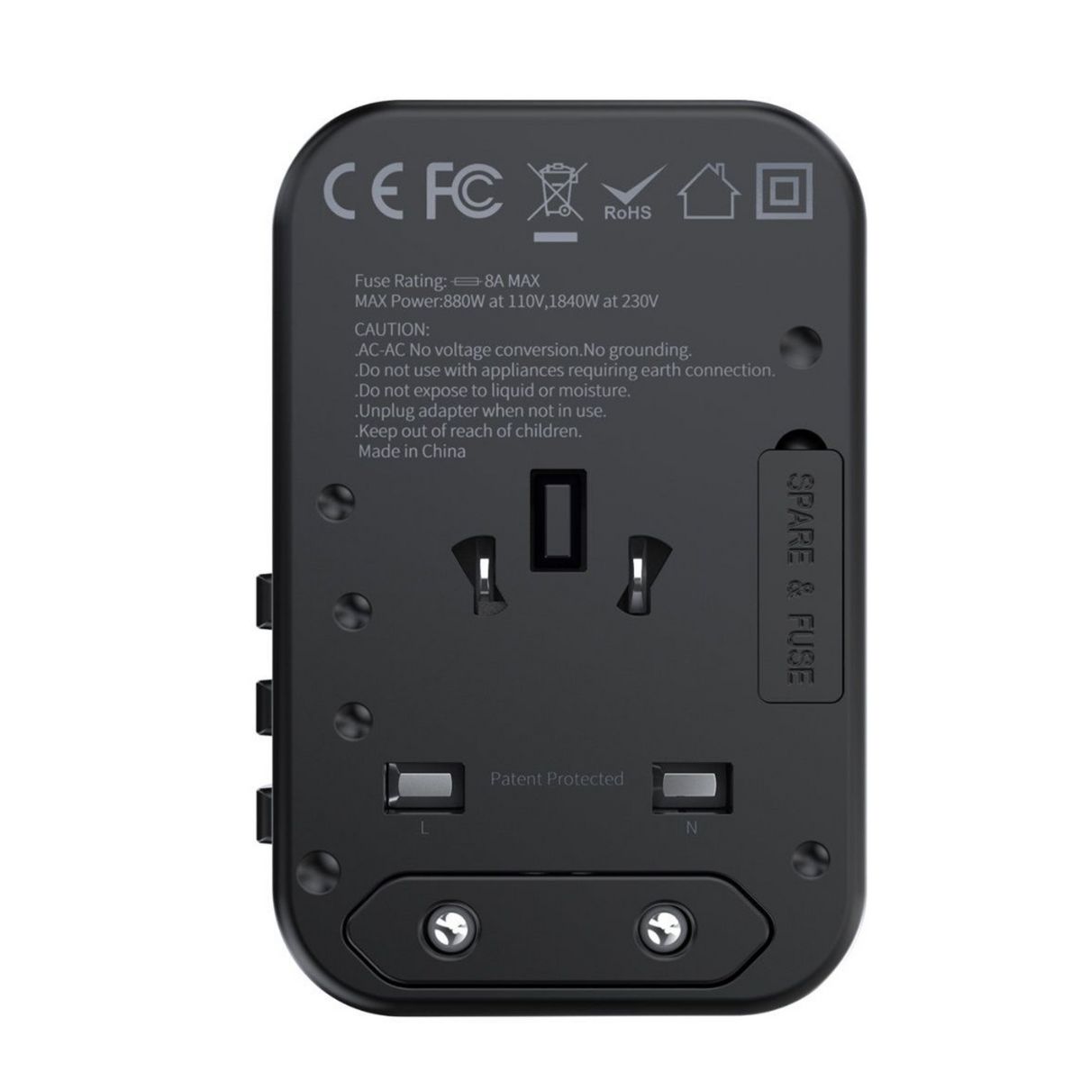 Củ sạc du lịch đa năng công suất cao 65W Choetech PD5009