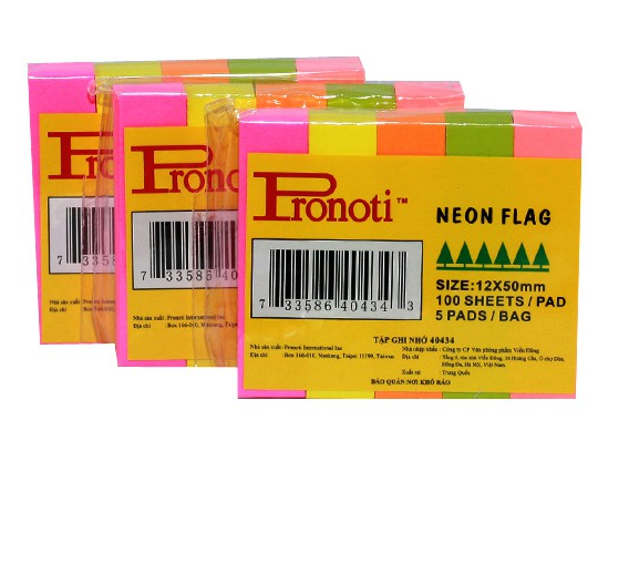 Giấy notes 5 màu giấy Pronoti 40434