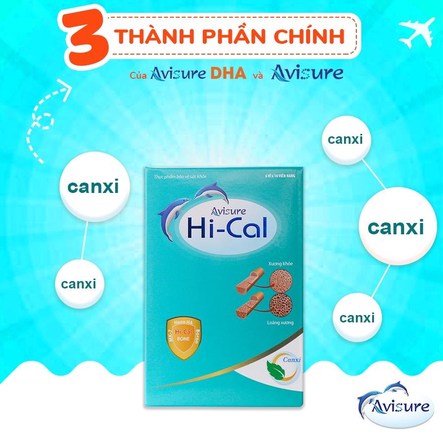 Combo sắt canxi DHA Vitamin tổng hợp cho bà bầu Avisure 120 viên