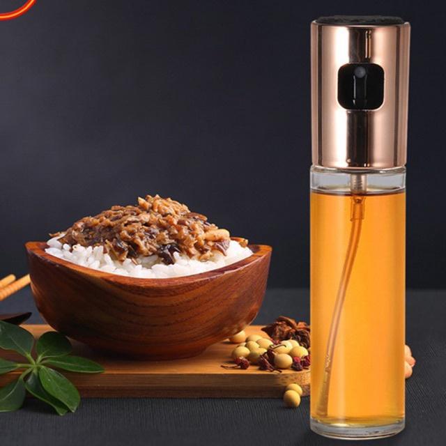 Bình Xịt Dầu Ăn Thủy Tinh, Chai Xịt Dầu Ăn Phun Sương 100ml