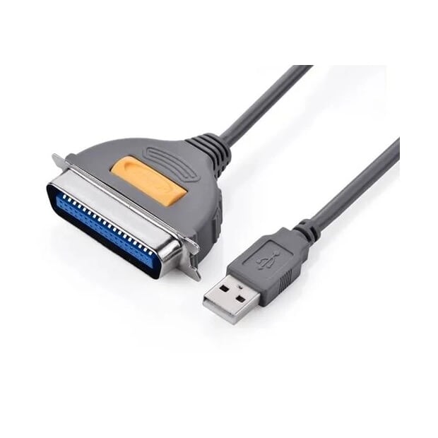 Cáp tín hiệu chuyển đổi USB 2.0 sang LPT âm cao cấp 1M màu Đen Ugreen 225HL30226HL Hàng chính hãng