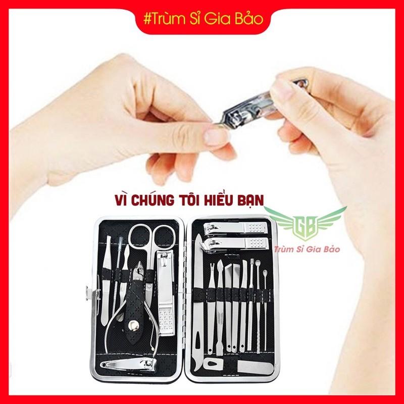 Bộ bấm móng tay làm đẹp 19 chi tiết , bộ kìm bấm móng gọn nhẹ , tiện dụng sang - xịn - mịn