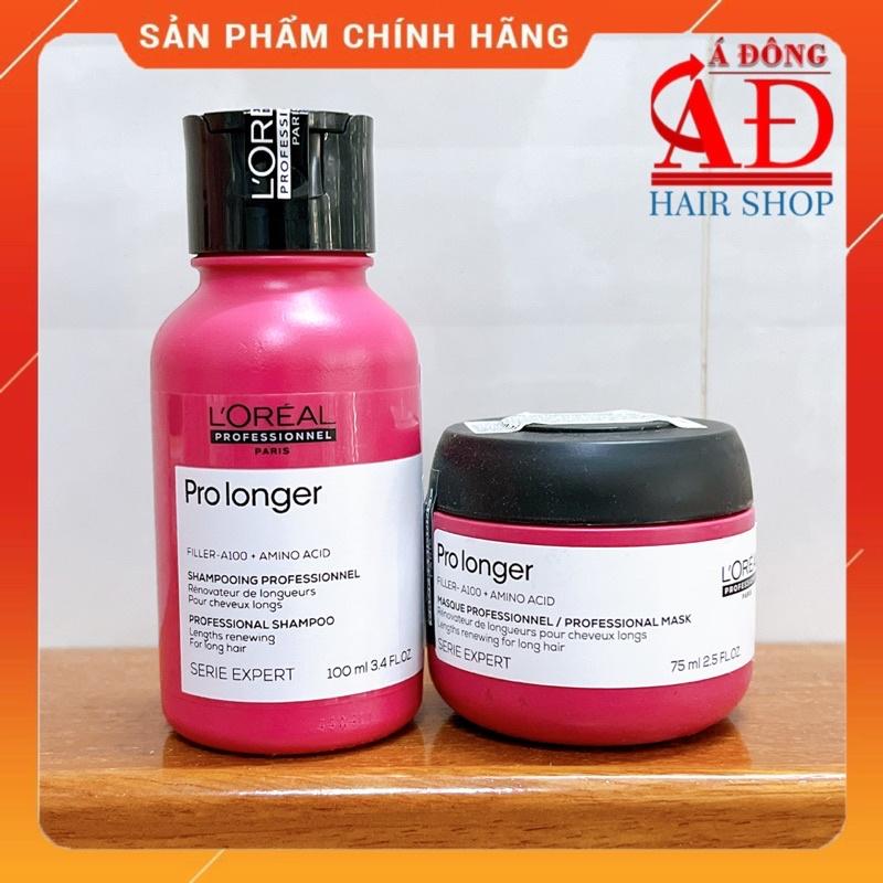 BỘ DẦU GỘI HẤP Ủ LOREAL PRO LONGER SERIE EXPERT CHẮC KHOẺ TÓC GIẢM ĐỨT GÃY MINI 100ML/75ML