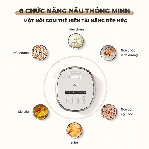 Nồi cơm điện tử Bear SB-NC30A - Hàng chính hãng