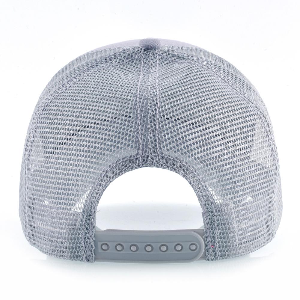 Mũ bóng chày thời trang nam nữ Snapback Mesh Mũ bóng chày Thêu Color: Dark Grey